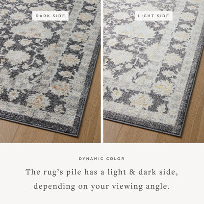 The Rug Corner Loloi II Monroe Charcoal / Natural