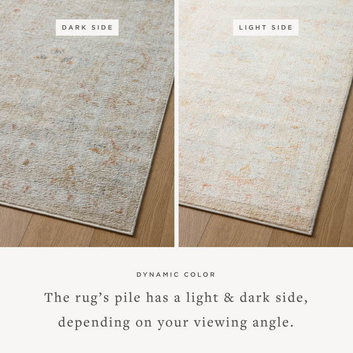 The Rug Corner Loloi II Monroe Sand / Sunrise