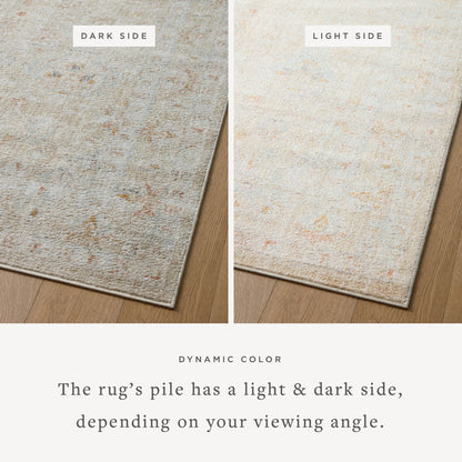 The Rug Corner Loloi II Monroe Sand / Sunrise