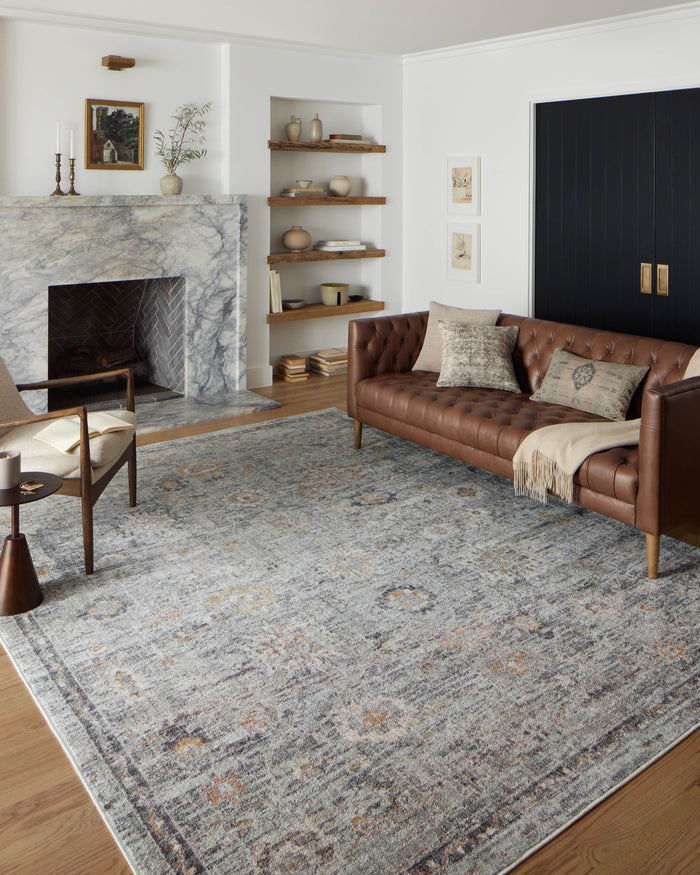 The Rug Corner Loloi II Monroe Sky / Gold