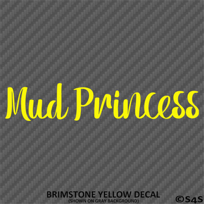 Mud Princess Off Road 4x4 Automotive Vinyl Decal