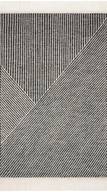 The Rug Corner Magnolia Home by Joanna Gaines x Loloi Newton Charcoal / Ivory