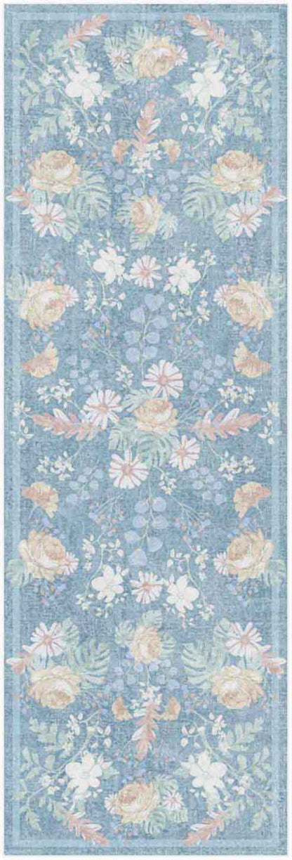 The Rug Corner Nourison Home Nourison Home - Botanical Washables Blue/Multi Area Rug BOT02
