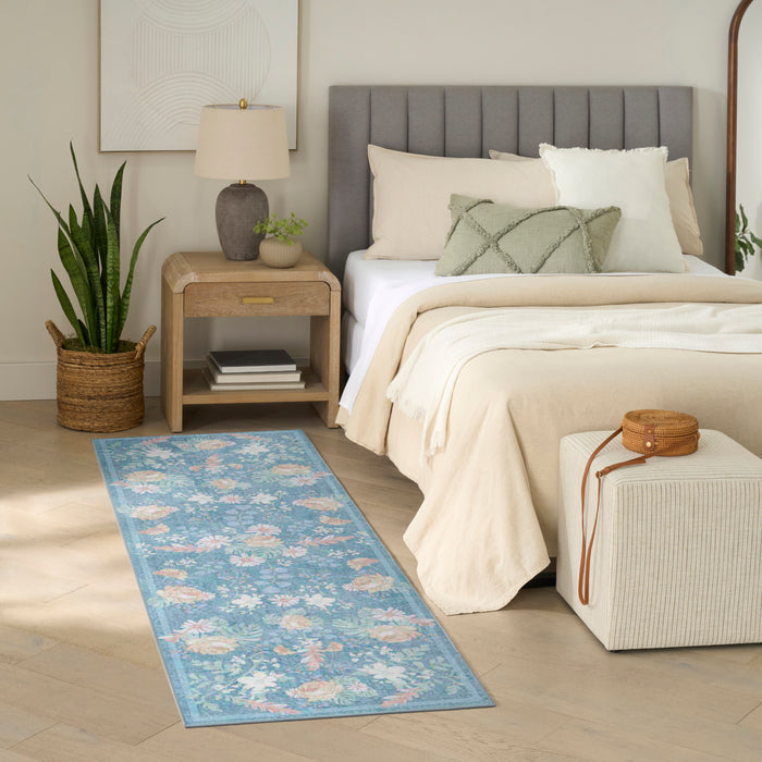 The Rug Corner Nourison Home Nourison Home - Botanical Washables Blue/Multi Area Rug BOT02