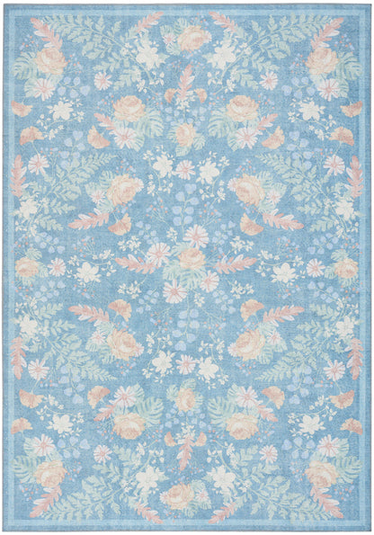 The Rug Corner Nourison Home Nourison Home - Botanical Washables Blue/Multi Area Rug BOT02