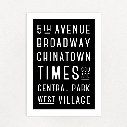 NY Subway Sign