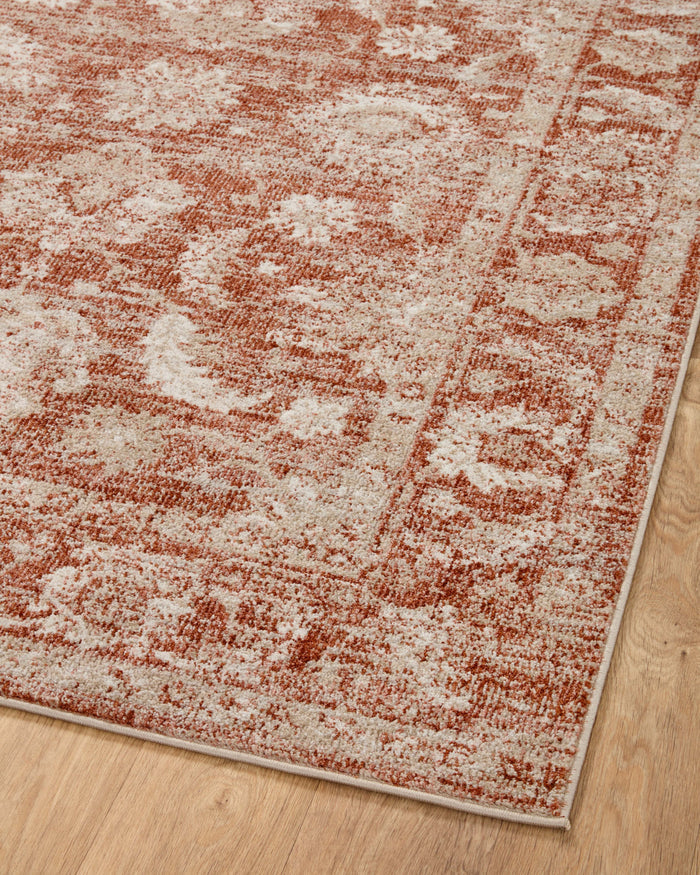 The Rug Corner Loloi II Odette Rust / Ivory