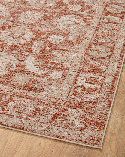 The Rug Corner Loloi II Odette Rust / Ivory