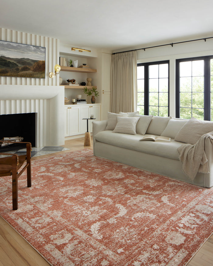 The Rug Corner Loloi II Odette Rust / Ivory