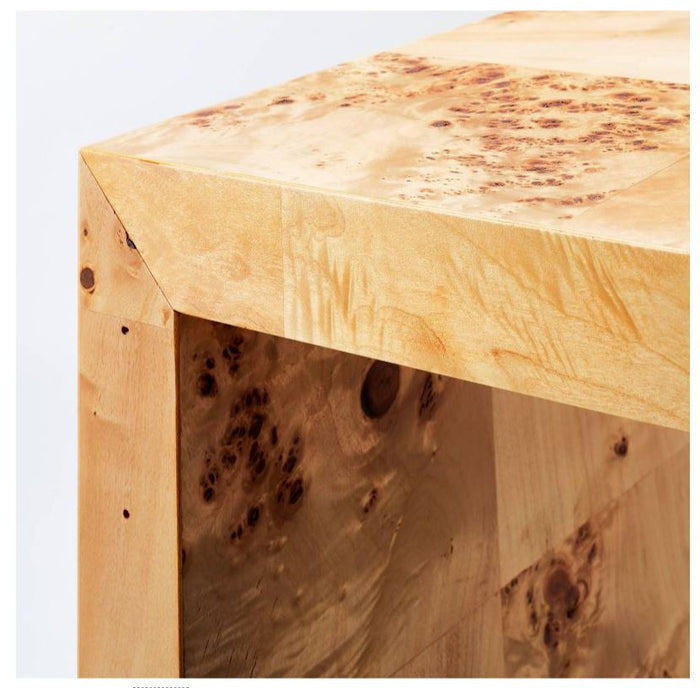 Ogden Burled Wood Console Table Brown - Wichita Home Outlet