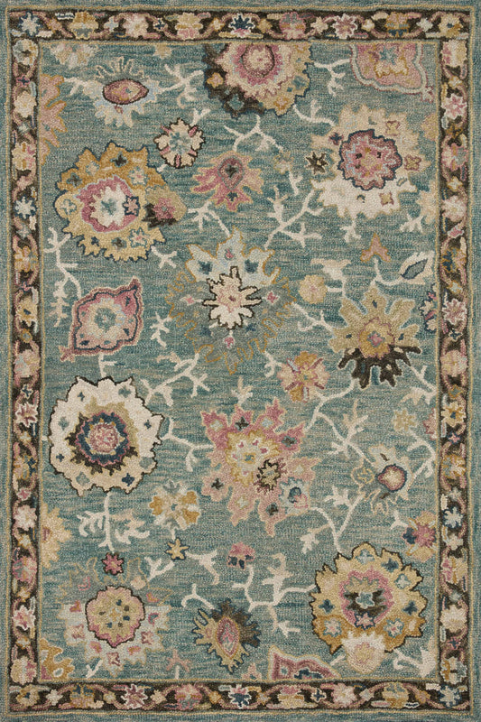 The Rug Corner Loloi Padma Teal / Multi