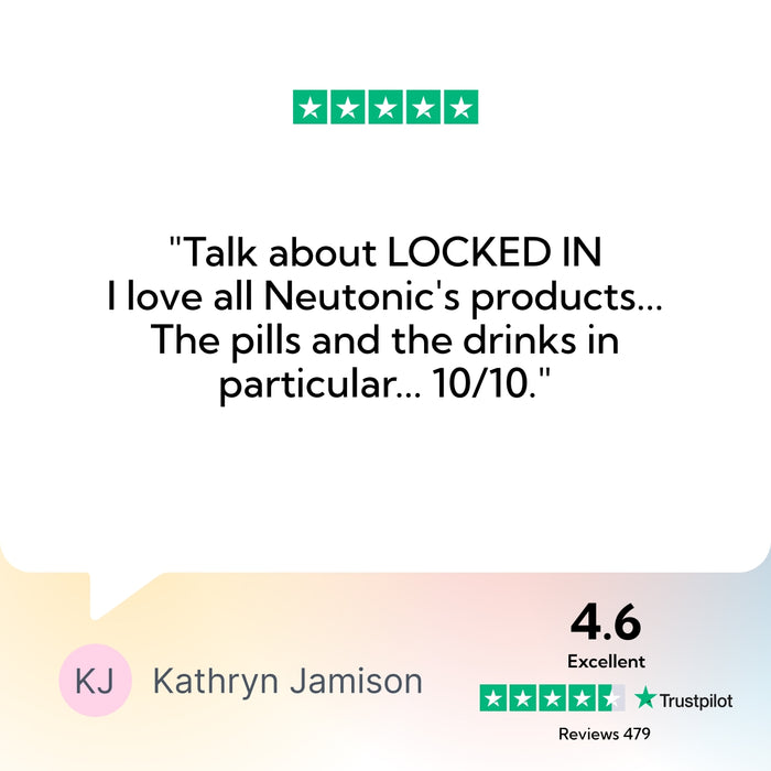 Product review for Neutonic with a 4.6 rating and five-star rating icon.