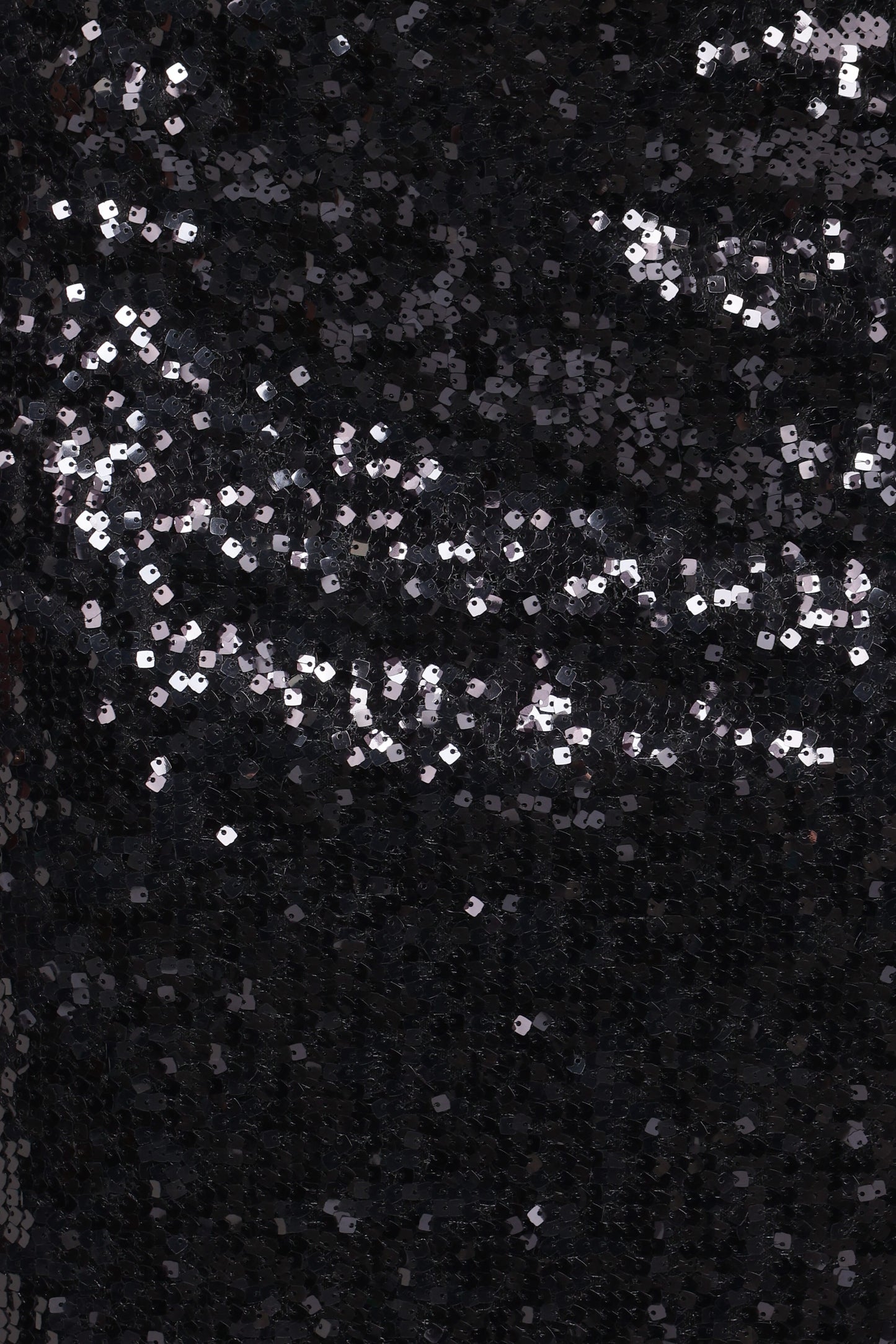 Lindsey Sequin Straight Midi Skirt - Black