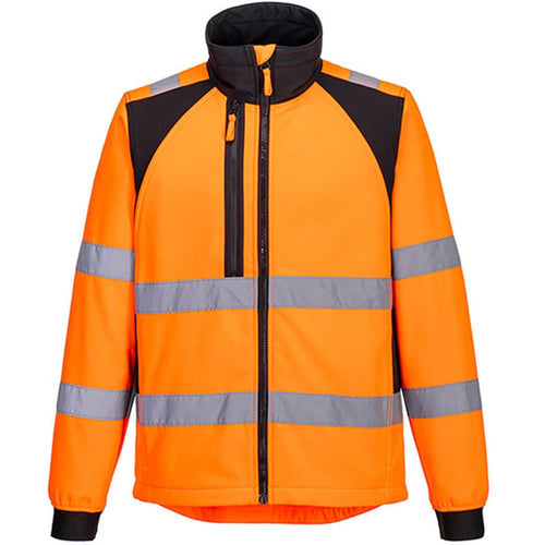 Portwest CD875 WX2 Orange Eco Friendly Hi Vis Softshell Jacket (2L)