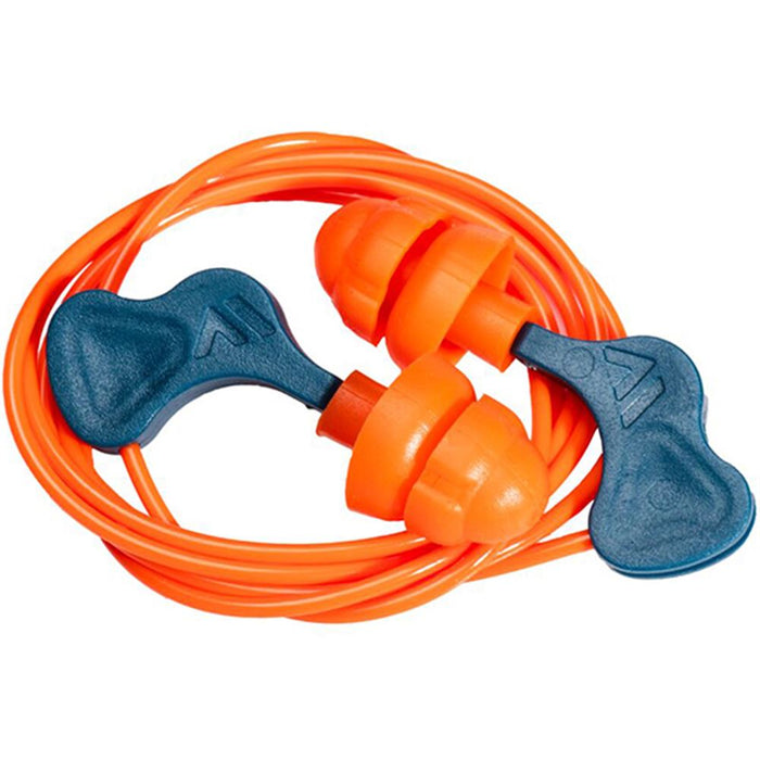 Portwest EP23 Easy Fit TPR Corded Ear Plugs in Storage Container (50 Pairs) - SNR 28dB