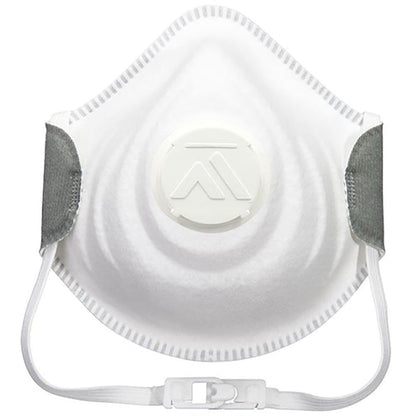 Portwest P311 Strap & Clip FFP3 Valved Dolomite Moulded Disposable Masks (Pack 10)