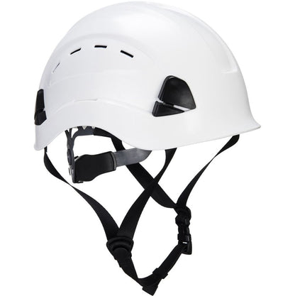 Portwest PS73 Working At Height Endurance Mountaineer Safety Helmet - Vented Wheel Ratchet Short Peak