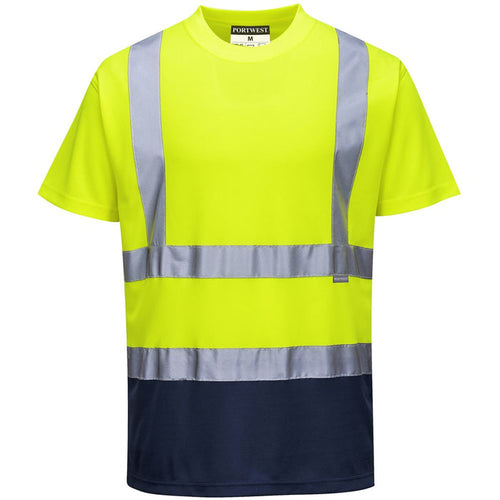 Portwest S378 Yellow/Navy Hi Vis Two Tone T-shirt