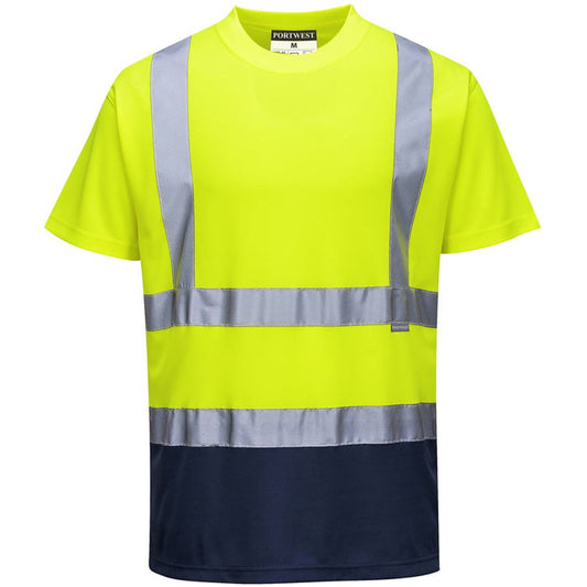 Portwest S378 Yellow/Navy Hi Vis Two Tone T-shirt