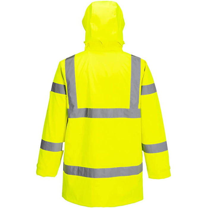 Portwest S599 Yellow Extreme Waterproof Breathable Hi Vis Rain Jacket (3L)