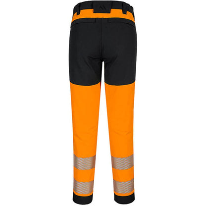Portwest T140 PW3 Orange Stretch Hi Vis Trouser