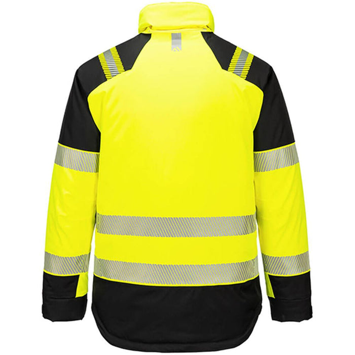 Portwest T160 PW3 Yellow Waterproof Padded Hi Vis Winter Jacket