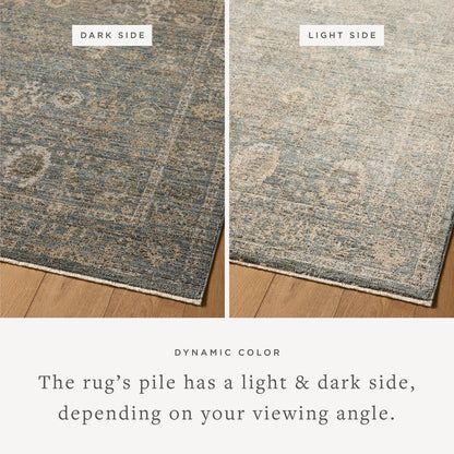 The Rug Corner Loloi Priscilla Blue / Sand