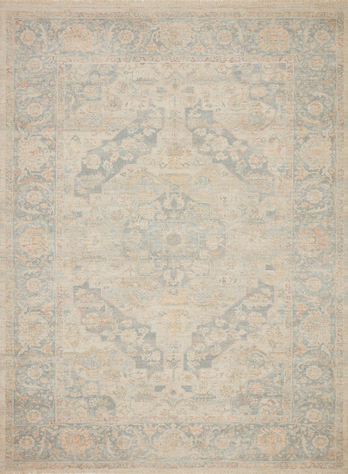 The Rug Corner Loloi Priya Bone / Bluestone