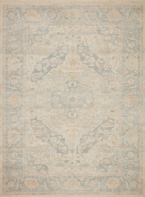 The Rug Corner Loloi Priya Bone / Bluestone