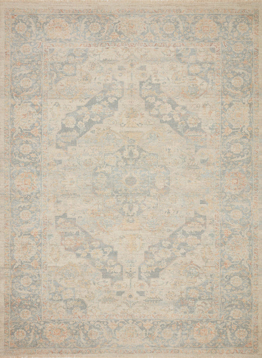 The Rug Corner Loloi Priya Bone / Bluestone