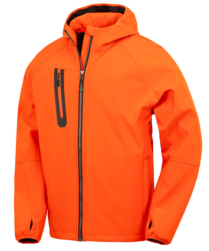 R909X 3-Layer Recycled Printable Casual Hooded Softshell