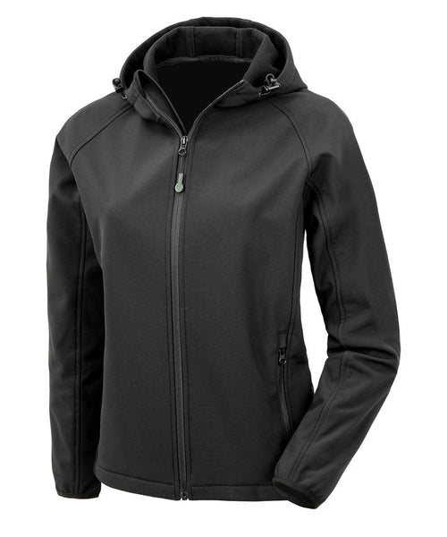 R911F Women’S Recycled 3-Layer Printable Hooded Softshell
