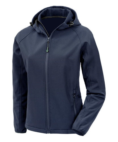 R911F Women’S Recycled 3-Layer Printable Hooded Softshell