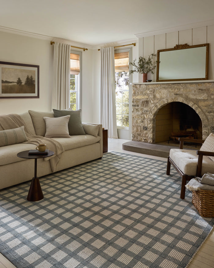 The Rug Corner Magnolia Home by Joanna Gaines x Loloi Ryder Blue / Ivory