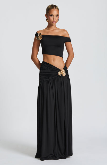 Saira Maxi Skirt - Black