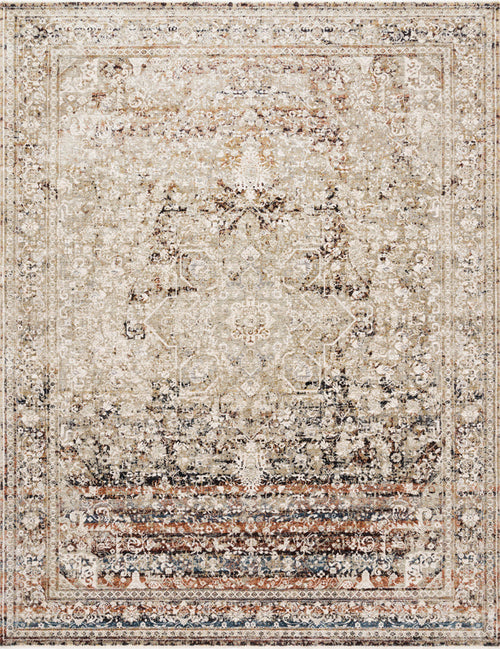The Rug Corner Loloi Theia Taupe / Brick