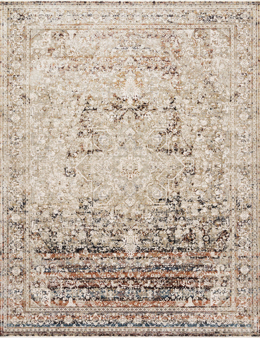 The Rug Corner Loloi Theia Taupe / Brick