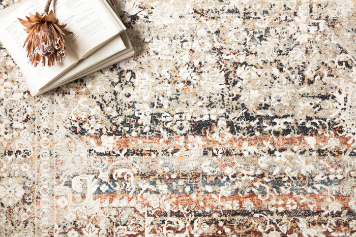 The Rug Corner Loloi Theia Taupe / Brick