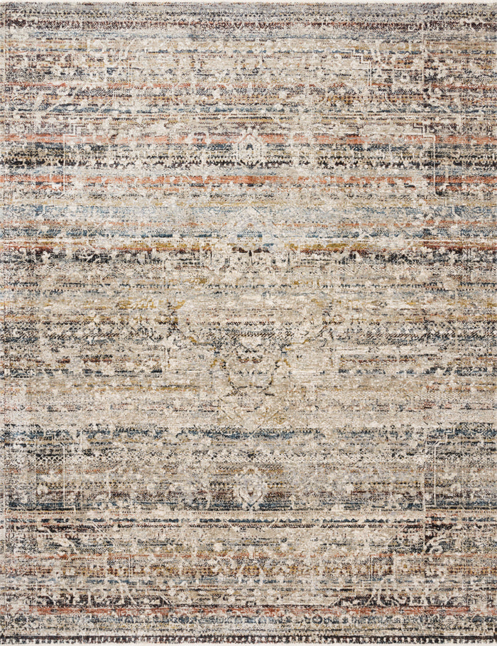 The Rug Corner Loloi Theia Taupe / Multi