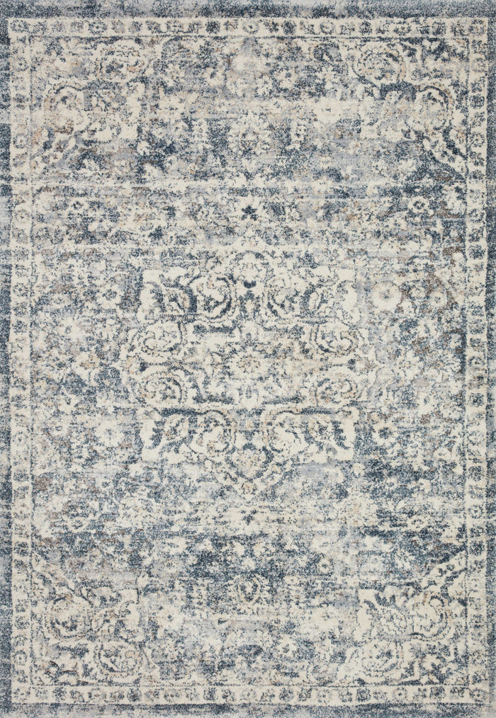 The Rug Corner Loloi Theory Ivory / Blue