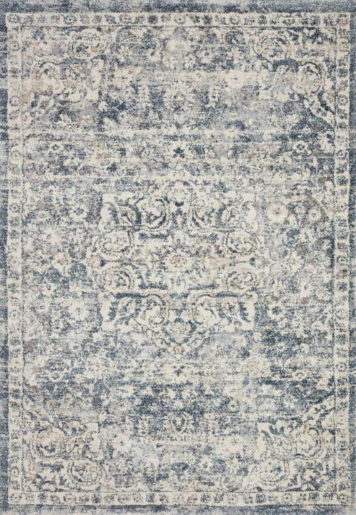 The Rug Corner Loloi Theory Ivory / Blue