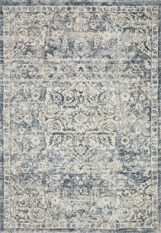 The Rug Corner Loloi Theory Ivory / Blue