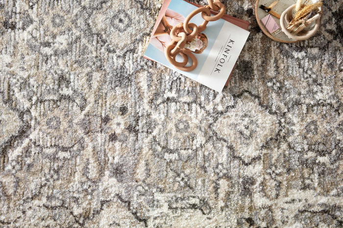 The Rug Corner Loloi Theory Natural / Grey