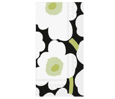 Unikko Black Guest Towels