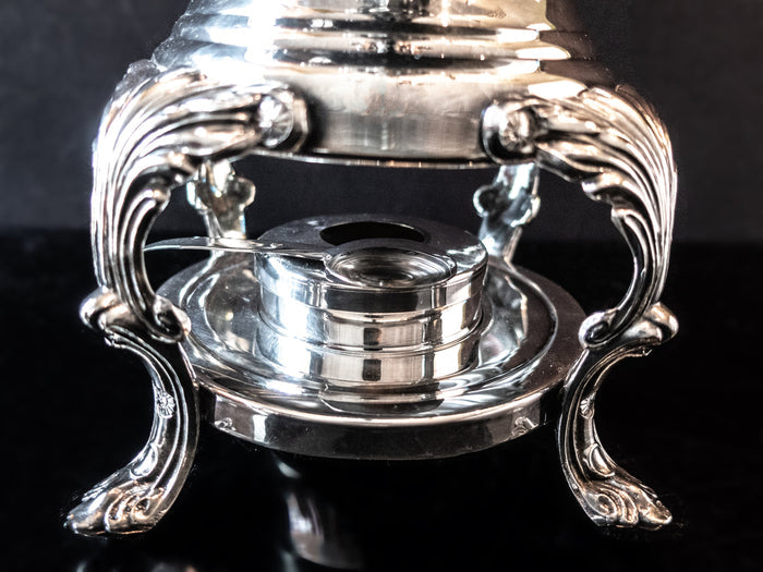 Vintage Silver Plate Samovar Coffee Urn With Burner Tea Warmer Hot Water Dispenser FB Rogers Tea and Coffee Sets