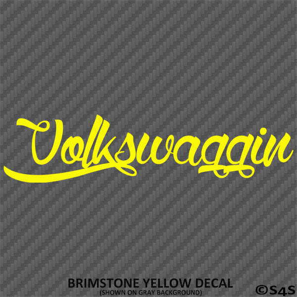 VW Volkswaggin JDM Style Decal