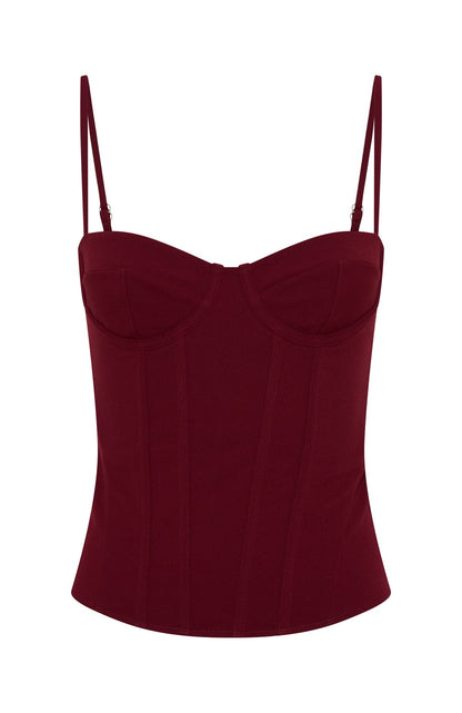 Moonlight Dance Bustier Wine